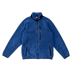 MEC Fleece Jacket Women’s Size Medium Blue Black Vintage Full Zip Pockets